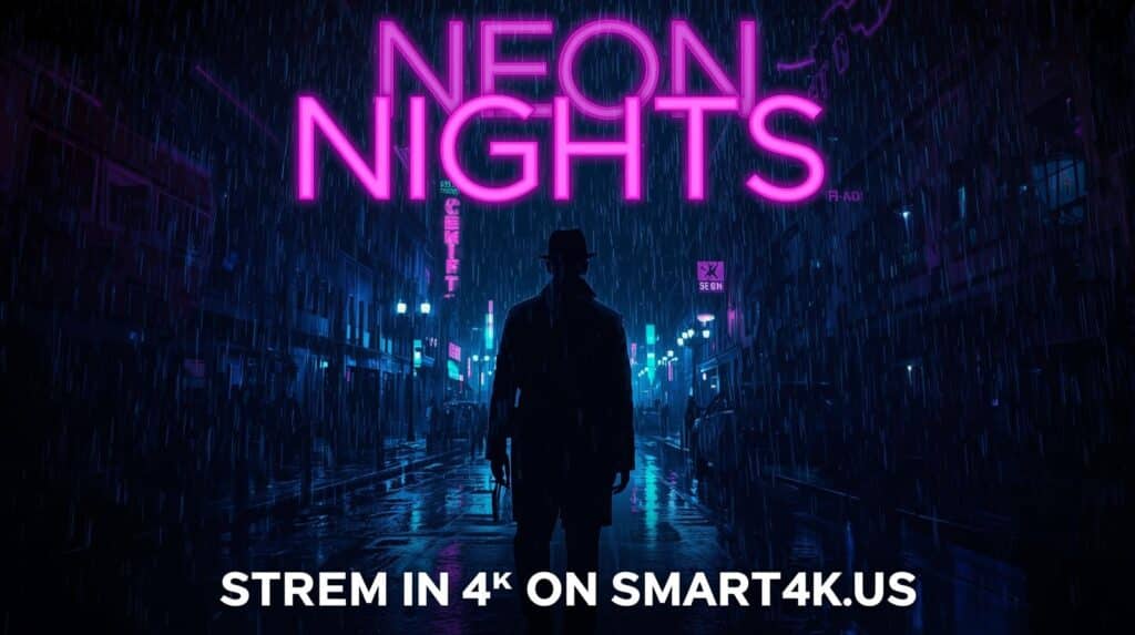 Top 10 Must-Watch 4K IPTV Movies in 2026 | Smart4K.us 9 4K IPTV movie poster for Neon Nights on Smart4K.us