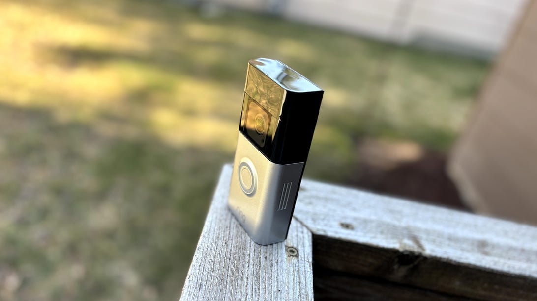 ring battery doorbell pro on fence hSqNZN