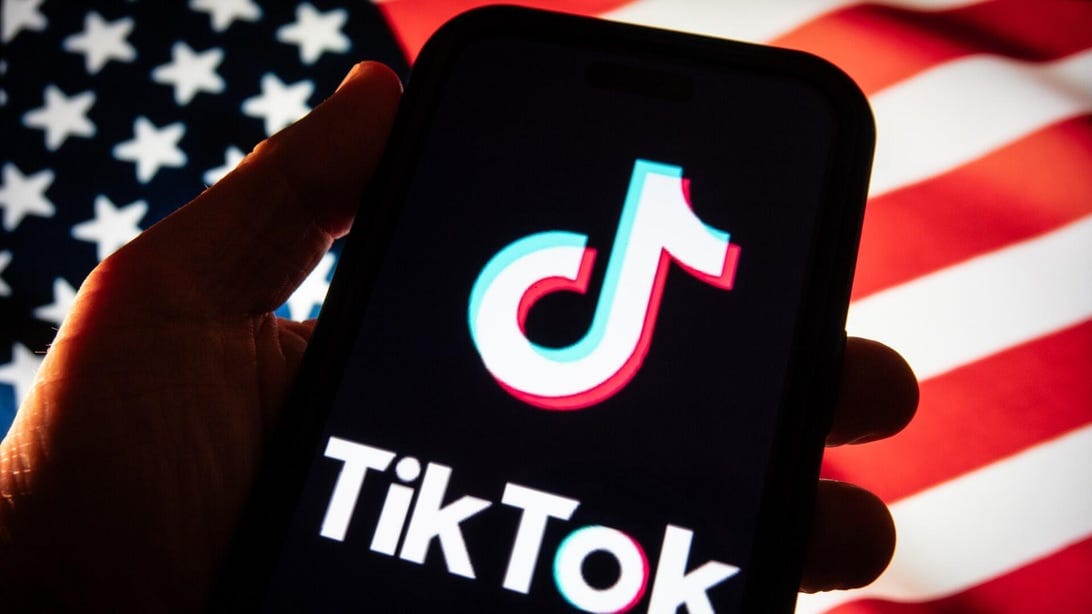 The TikTok Ban Was Set for Dec. 16. It Didn't Happen, and Here's Why 1 tiktok logo and american flag gettyimages 2194103715 G5cjAp