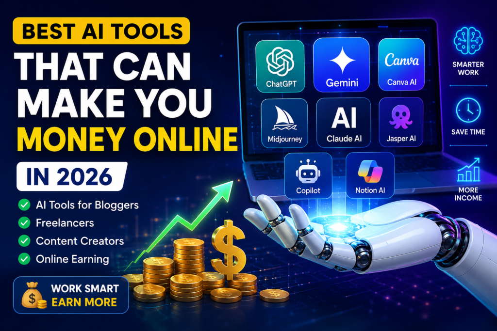 Best AI Tools in 2026 That Can Make You Money Online