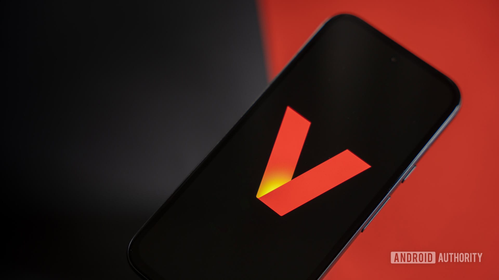 Verizon Wireles logo on phone stock photo 6