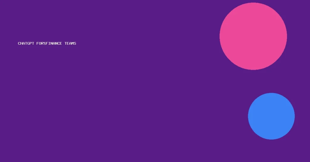 chatgpt for finance teams