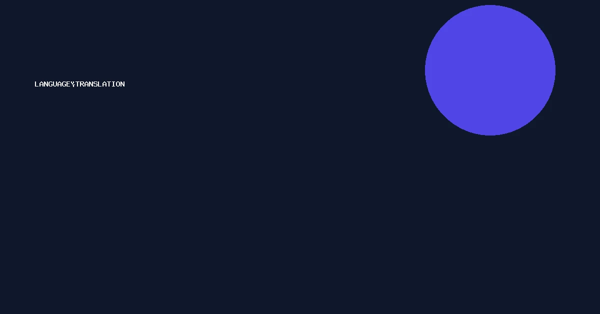 language translation