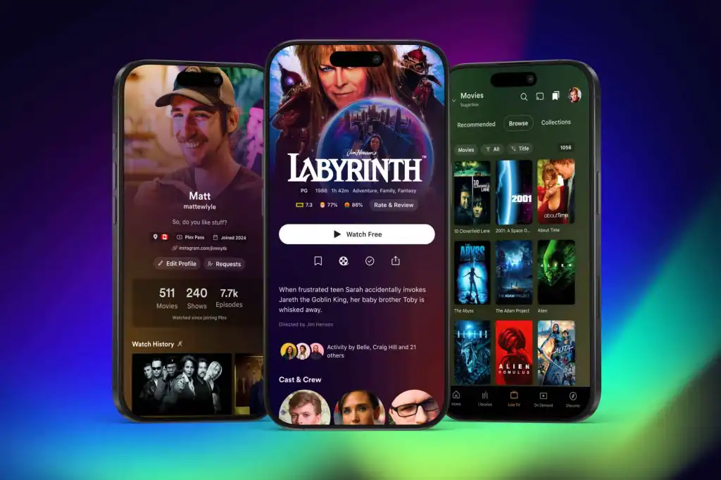 Plexs overhauled app promotes libraries ditches the hamburgers 1 plexs overhauled app promotes