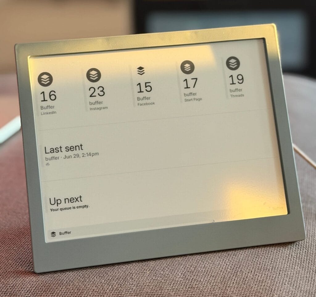 buffer plugin for trmnl is here
