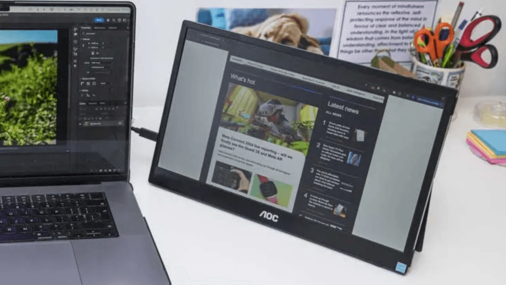 aoc 16t35 portable monitor is down