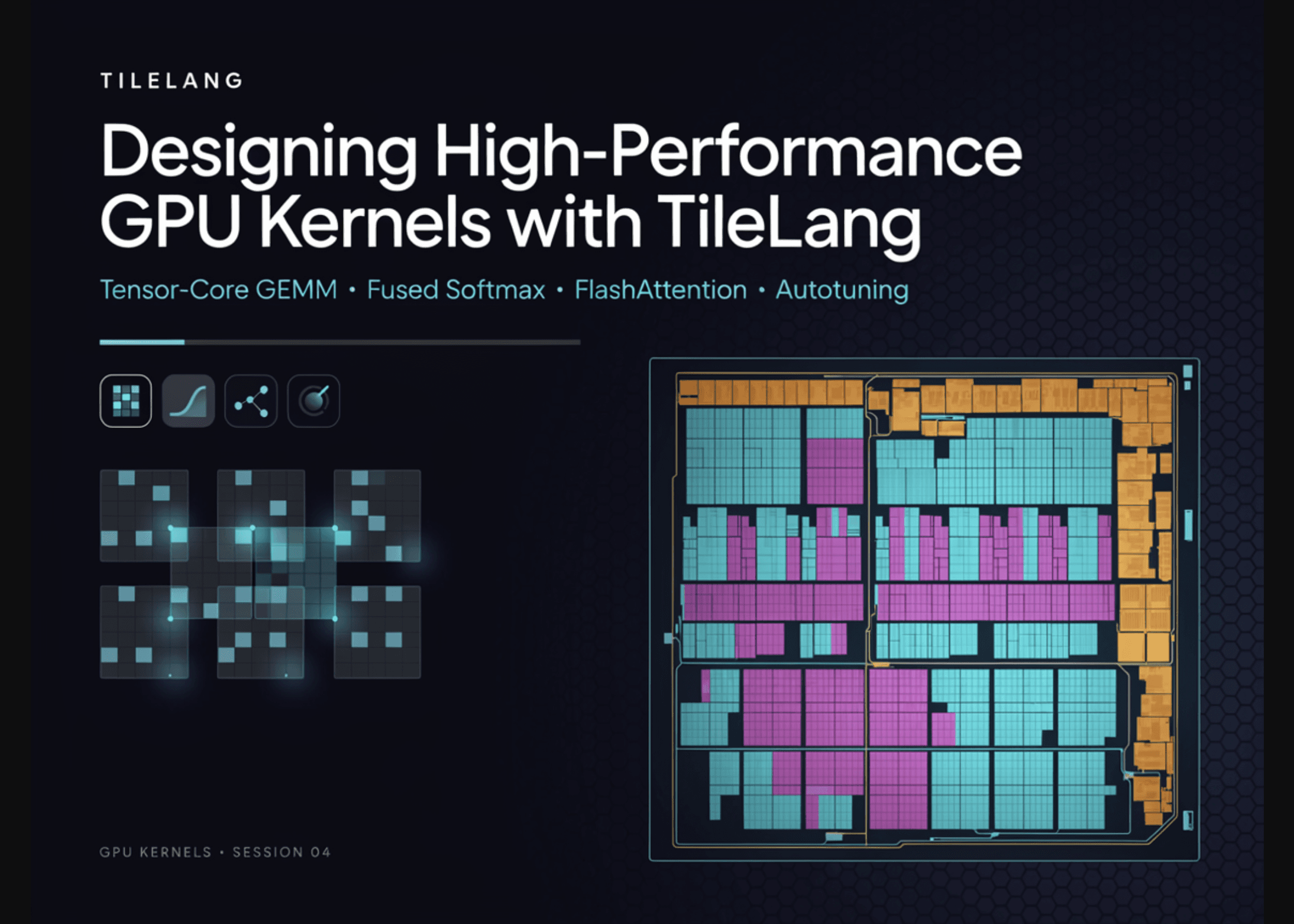 Designing High-Performance GPU Kernels with TileLang: Tensor-Core GEMM, Fused Softmax, FlashAttention, and Autotuning 16 designing high-performance gpu kernels with tilelang