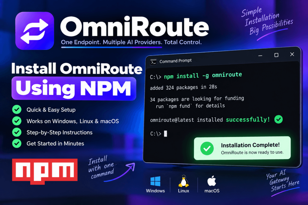How to Install OmniRoute Complete Beginner Guide