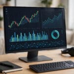 AI trading tools dashboard with charts